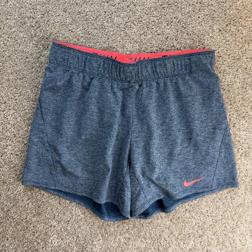 Nike Dri-FIT Shorts Womens Small Gray 3" Inseam Running Athletic Quick Dry